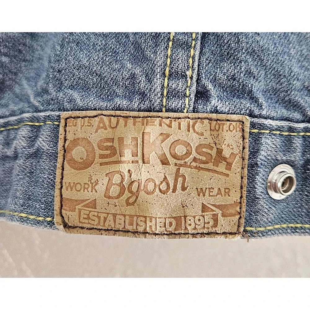 OshKosh B'Gosh Blue Denim Jean Jacket Children's Size‎ 4 Snap Close